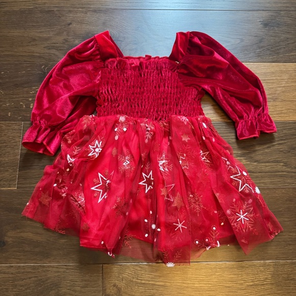 Red Velvet Baby Girls’s Dress Sz 12-18M - Picture 7 of 8